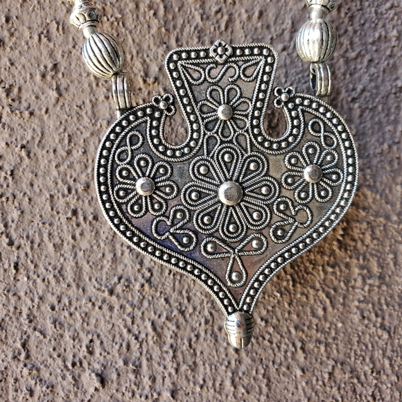 New Unique 925 Silver Tribal Necklace. - Picture 2 of 16